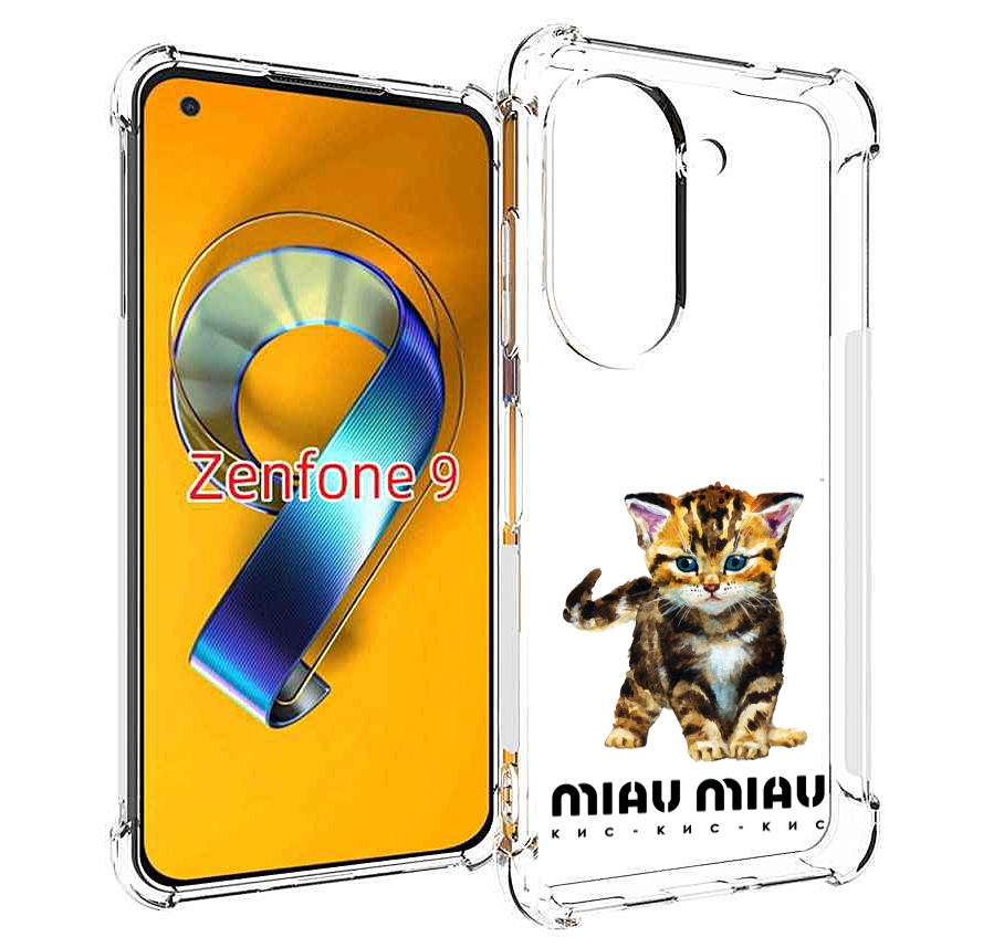 

Чехол MyPads Бренд miau miau для Asus Zenfone 9 (AI2202), Прозрачный, Tocco