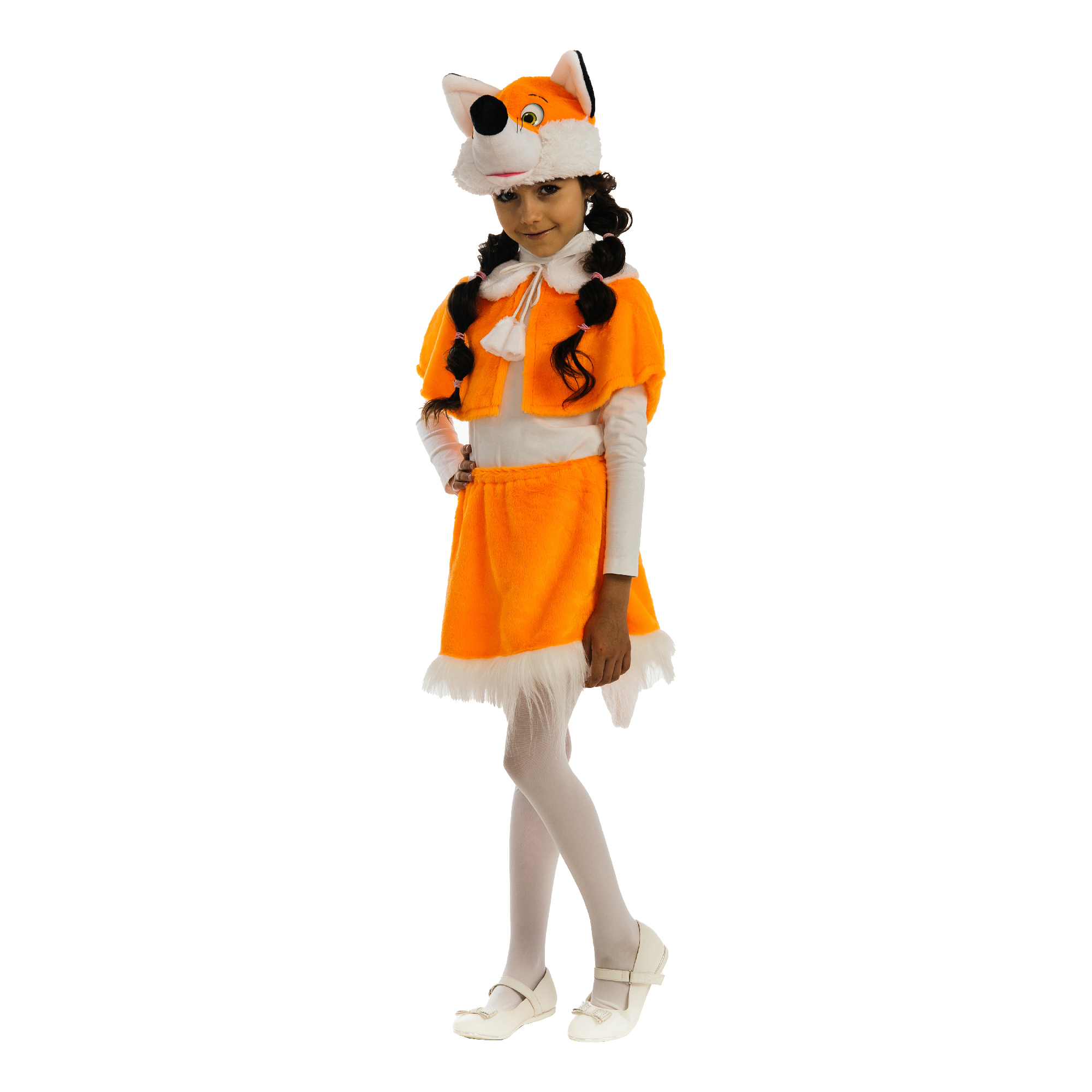 фото Карнавальный костюм для девочки карнавалия чудес лисичка оранжевый р 122 60-64