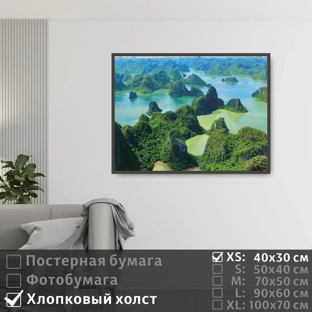 

Постер на холсте ПолиЦентр Тропические острова 40х30 см, ТропическиеОстрова