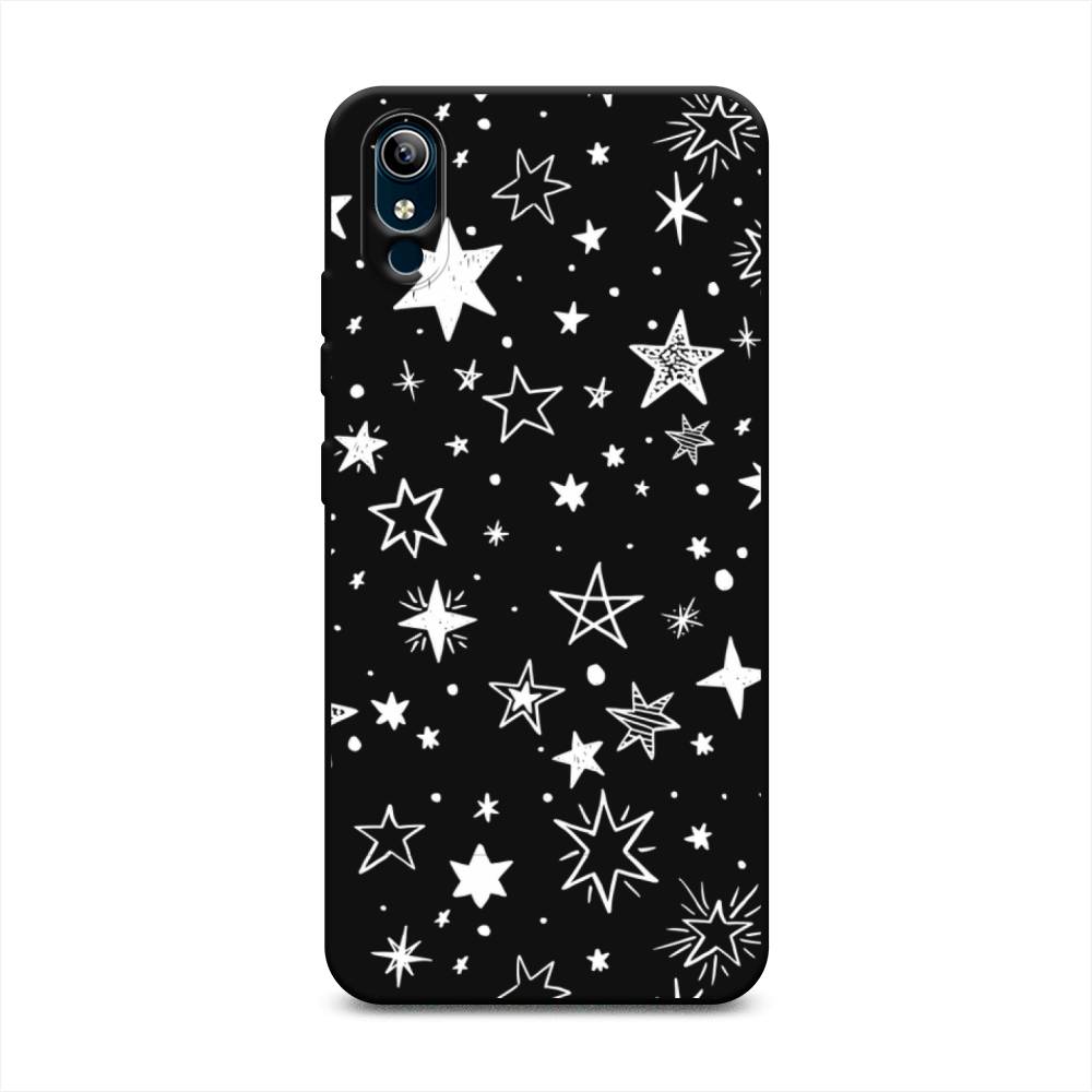 

Чехол Awog на Vivo Y91c/Y1s "Звездочки графика белая", Разноцветный, 262852-1