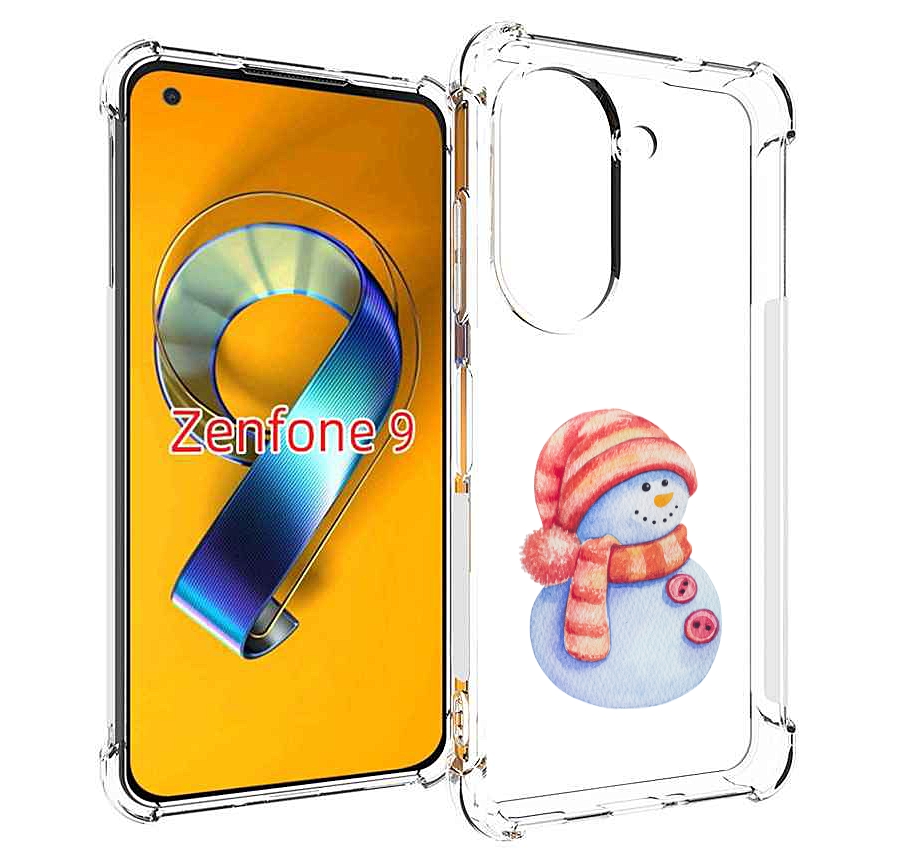 

Чехол MyPads Веселый снеговик для Asus Zenfone 9 (AI2202), Прозрачный, Tocco