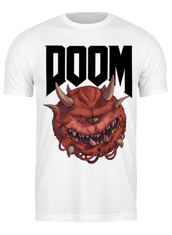 

Футболка женская Printio Doom game белая L, Белый, Doom game