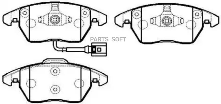 

Колодки Тормозные Дисковые Audi A3 1.9Tdi 03- HSB HP8002