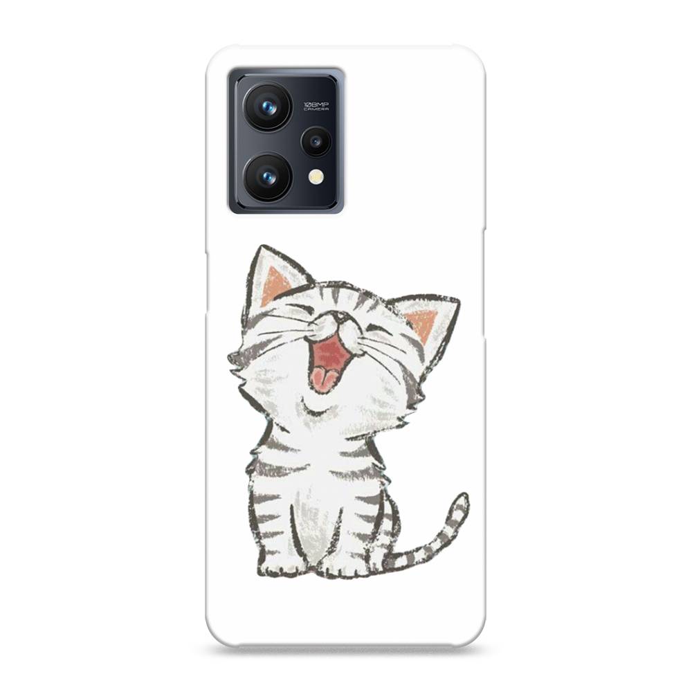 

Пластиковый чехол "Котенок рисованный" на Realme 9 Pro Plus, 258720-1