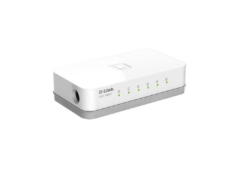 Коммутатор D-Link DES-1005CB1A DES-1005CB1A белый