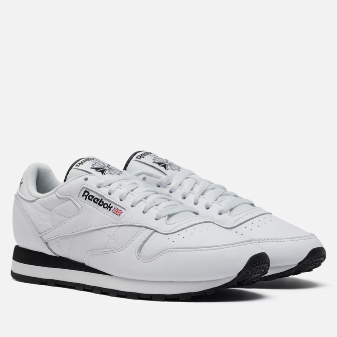 

Кроссовки мужские Reebok Classic Leather белые 42 EU, Classic Leather