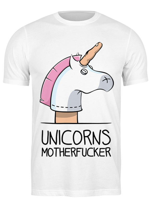 

Футболка мужская Printio Единорог (unicorn) белая XL, Белый, Единорог (unicorn)