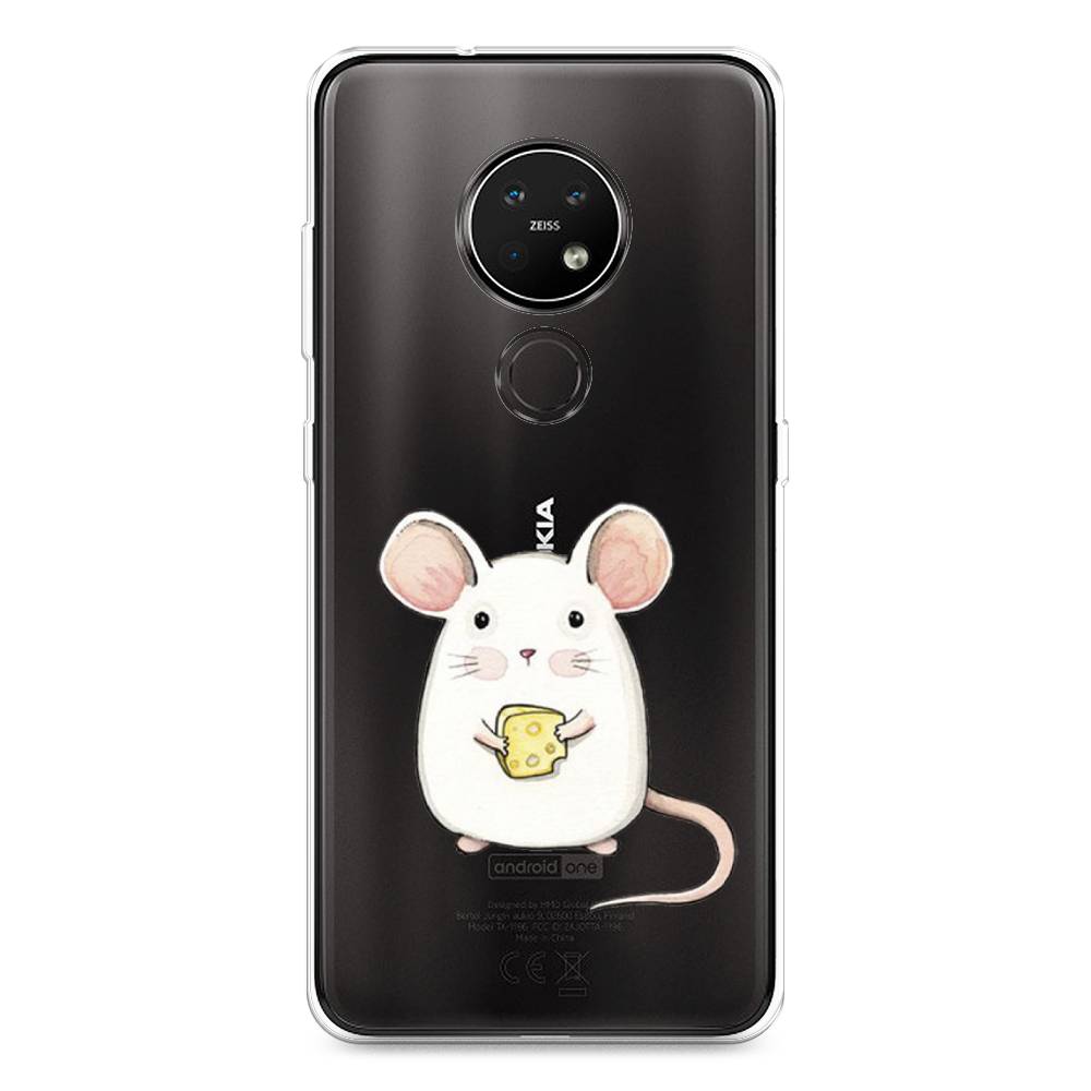 

Чехол Awog на Nokia 6.2 / Нокиа 6.2 "Мышка", Белый;розовый;прозрачный, 123050-1