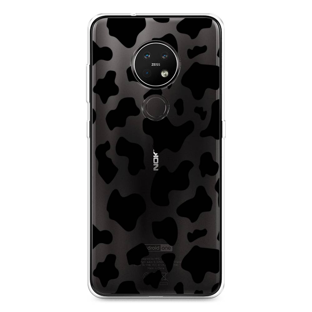 

Чехол Awog на Nokia 6.2 / Нокиа 6.2 "Пятна коровы черные", Черный, 123050-2