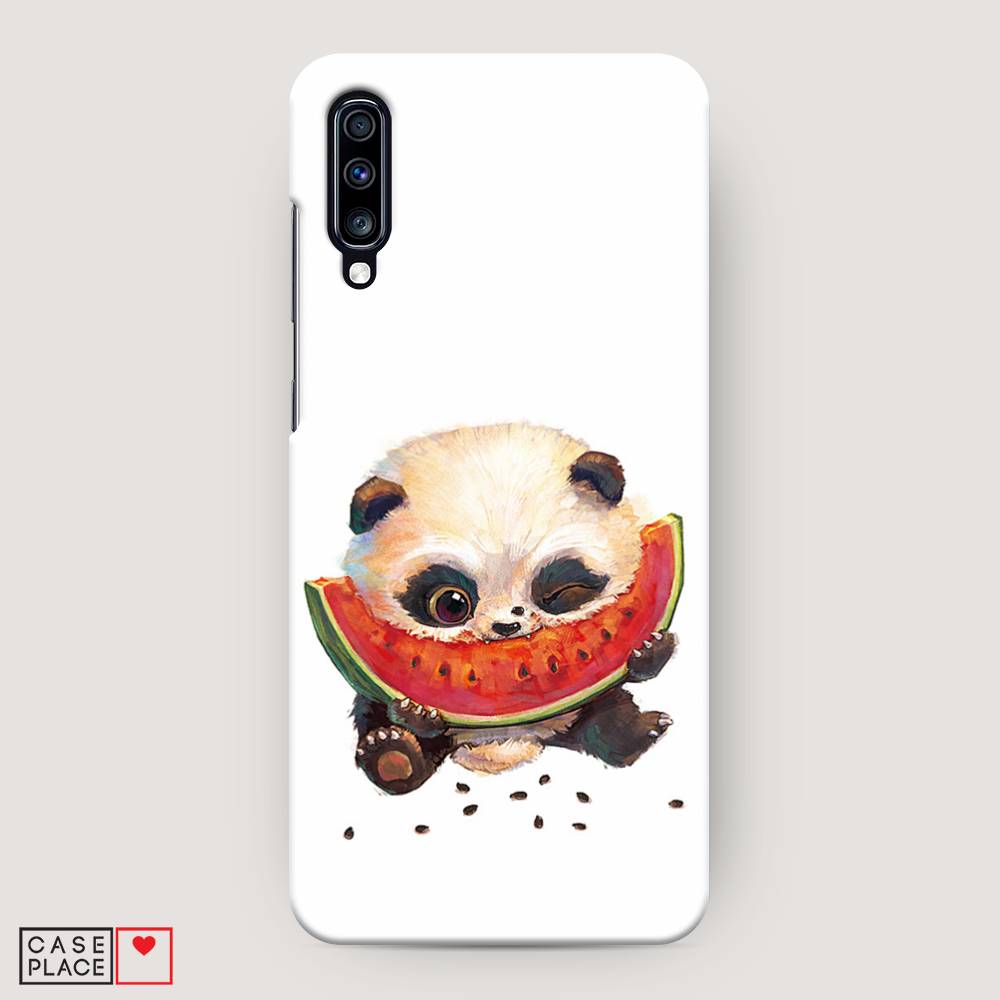 

Пластиковый чехол "Малыш панды с арбузом" на Samsung Galaxy A70, 28120-1