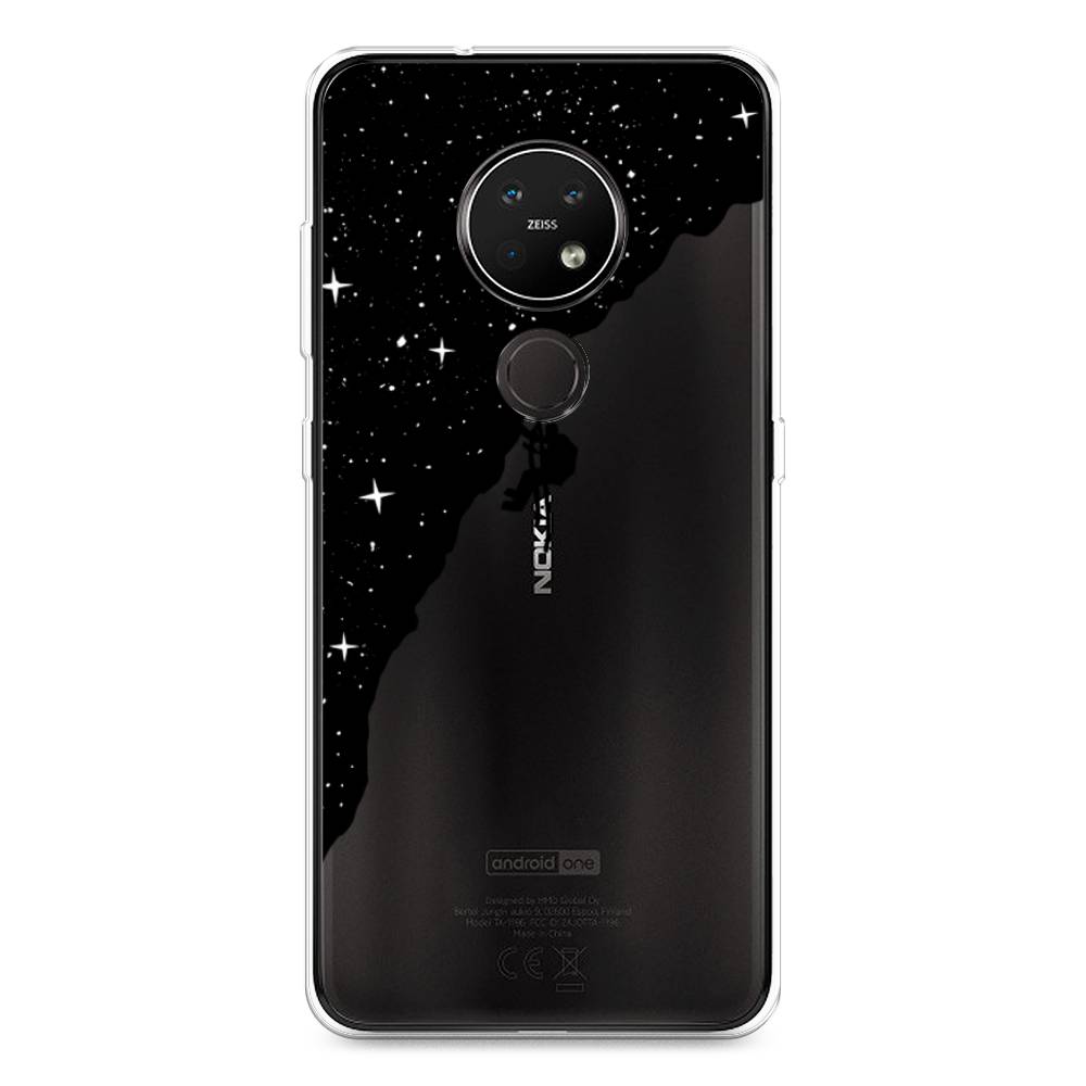 

Чехол Awog на Nokia 6.2 / Нокиа 6.2 "Скалолаз в космосе", Черный;белый;бежевый, 123050-4