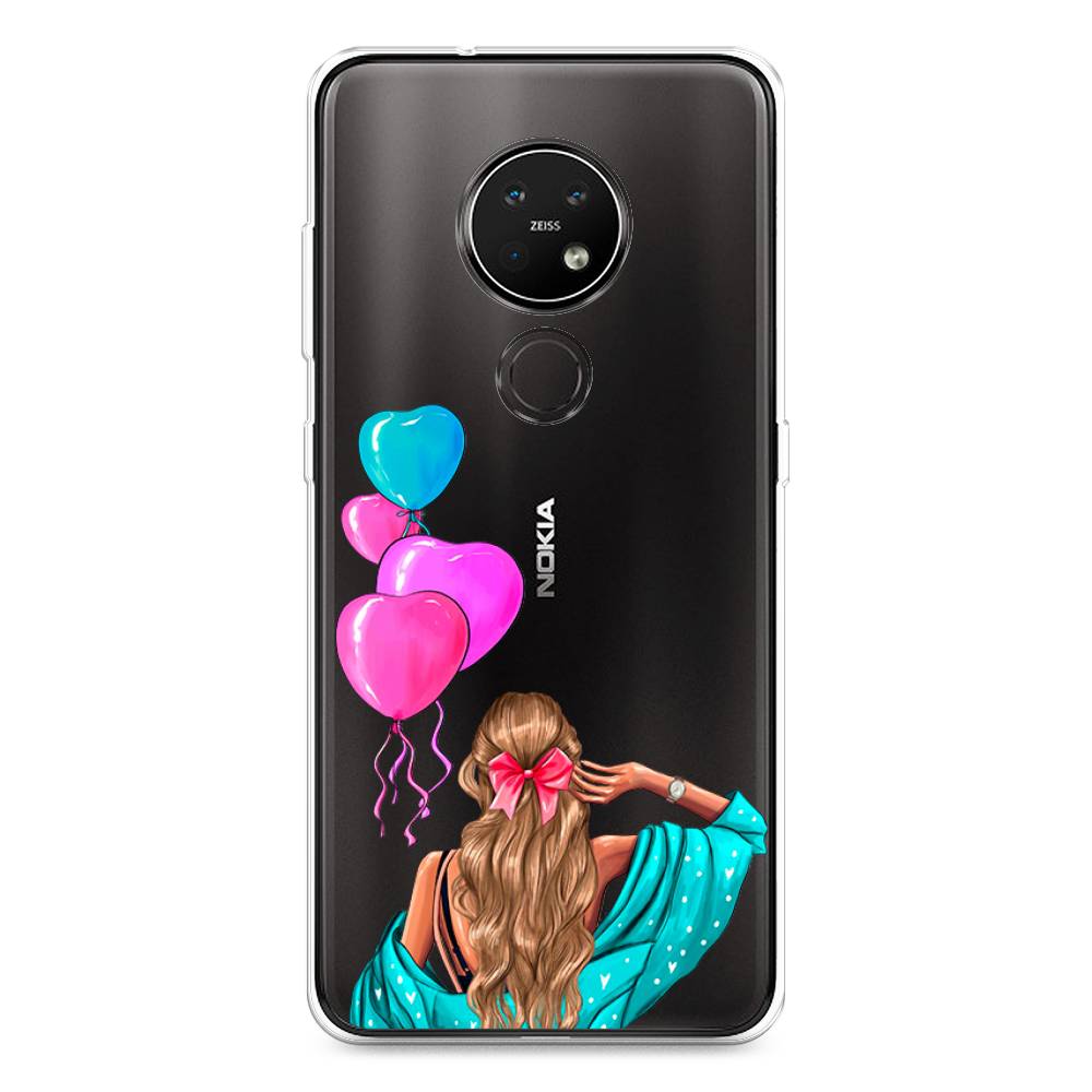 

Чехол Awog на Nokia 6.2 / Нокиа 6.2 "День Рождения", Голубой;розовый;бежевый, 123050-7