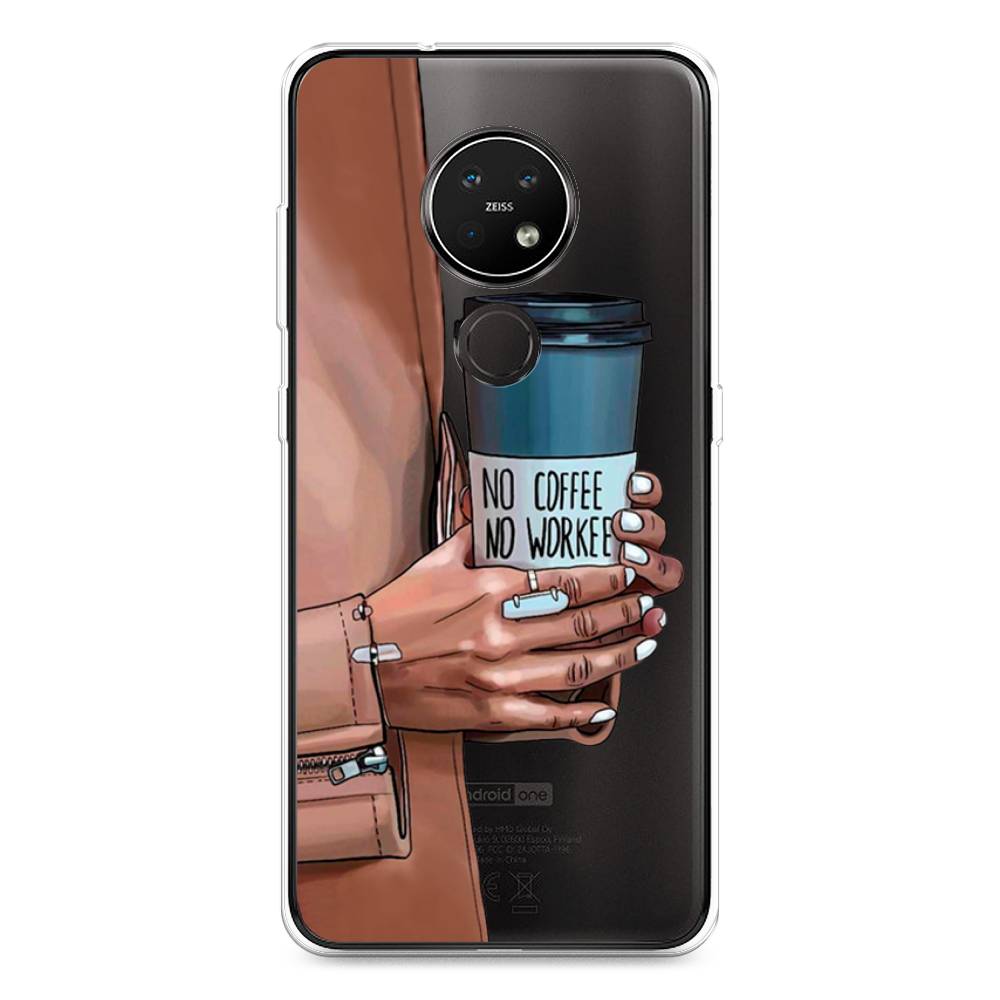 

Чехол Awog на Nokia 6.2 / Нокиа 6.2 "No coffee", Коричневый;серый, 123050-7