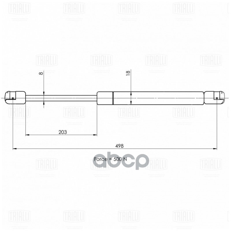 

Упор Газовый (Амортизатор) Крышки Багажника Trialli Gs 1809 Trialli арт. GS 1809