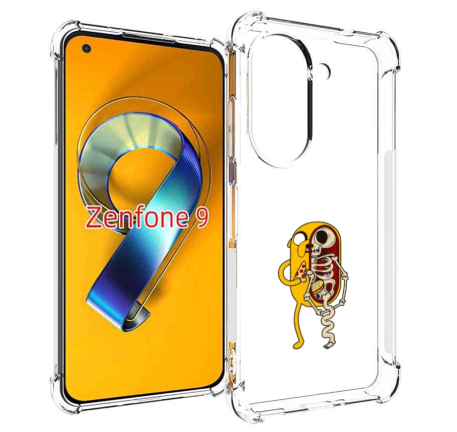 Чехол MyPads Джейк скелет для Asus Zenfone 9 (AI2202)