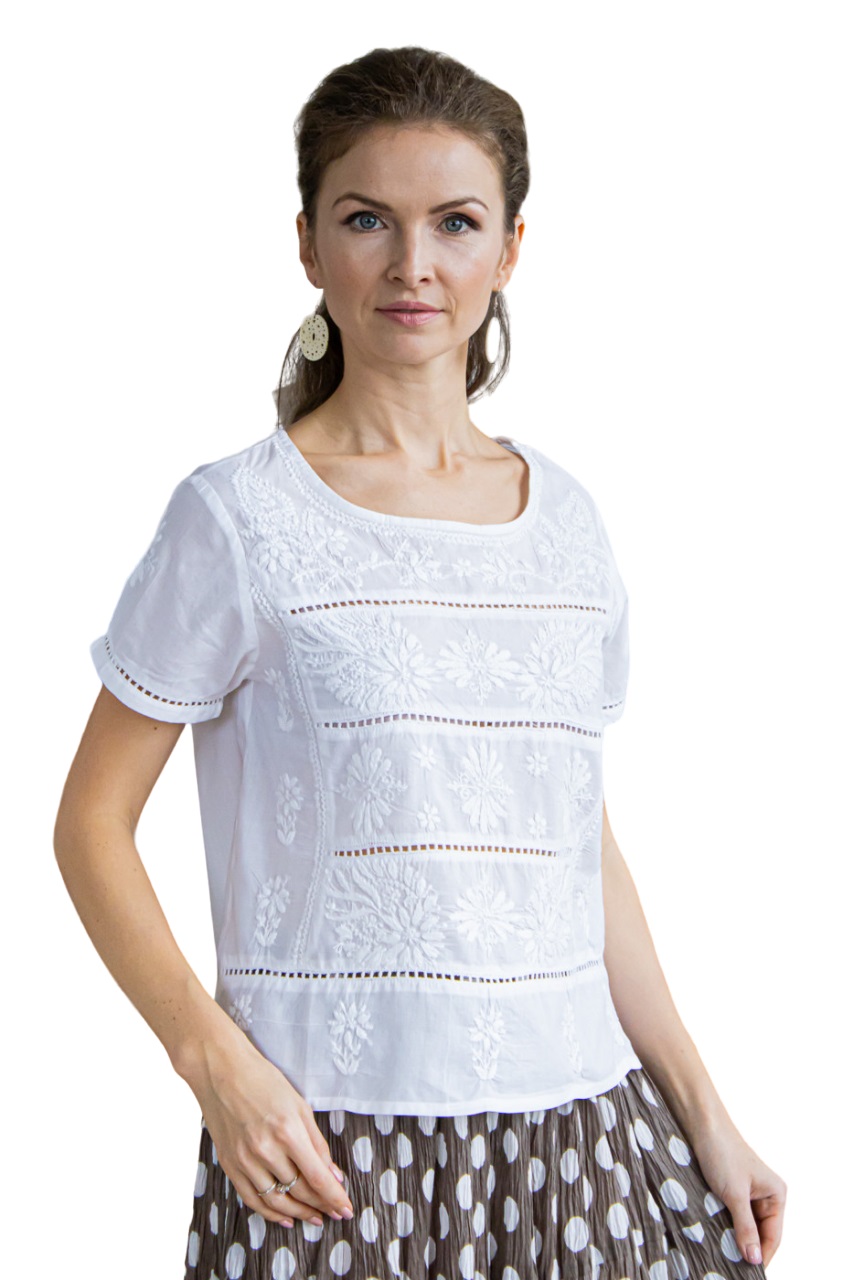 

Блуза женская Ганг белая XL