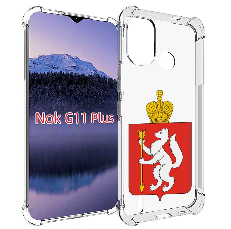 

Чехол MyPads герб-свердловская-область-екатеринбург для Nokia G11 Plus, Прозрачный, Tocco