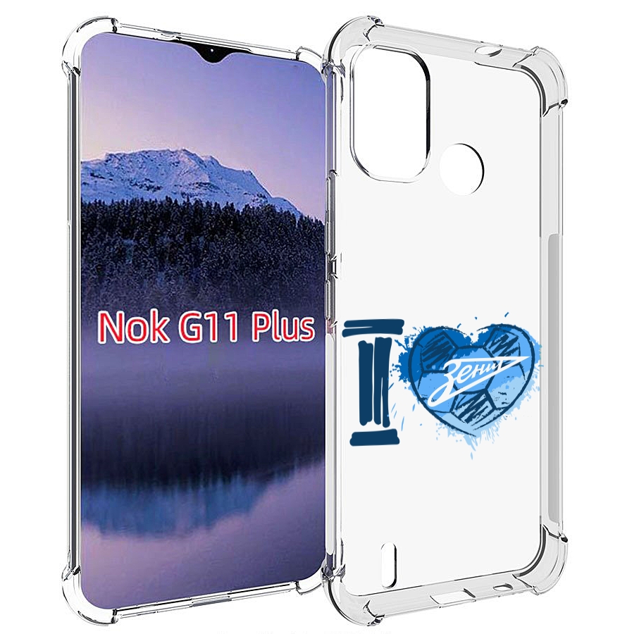 

Чехол MyPads ФК я люблю зенит для Nokia G11 Plus, Прозрачный, Tocco