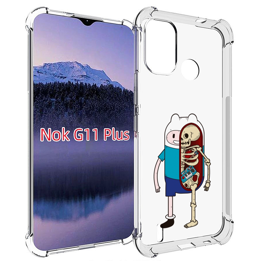

Чехол MyPads Финн скелет для Nokia G11 Plus, Прозрачный, Tocco