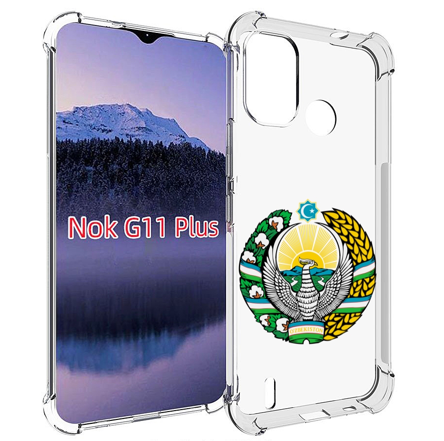 

Чехол MyPads герб-узбекистана для Nokia G11 Plus, Прозрачный, Tocco