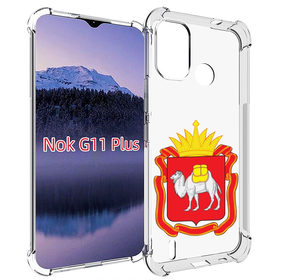 

Чехол MyPads герб-челябинская-область для Nokia G11 Plus, Прозрачный, Tocco