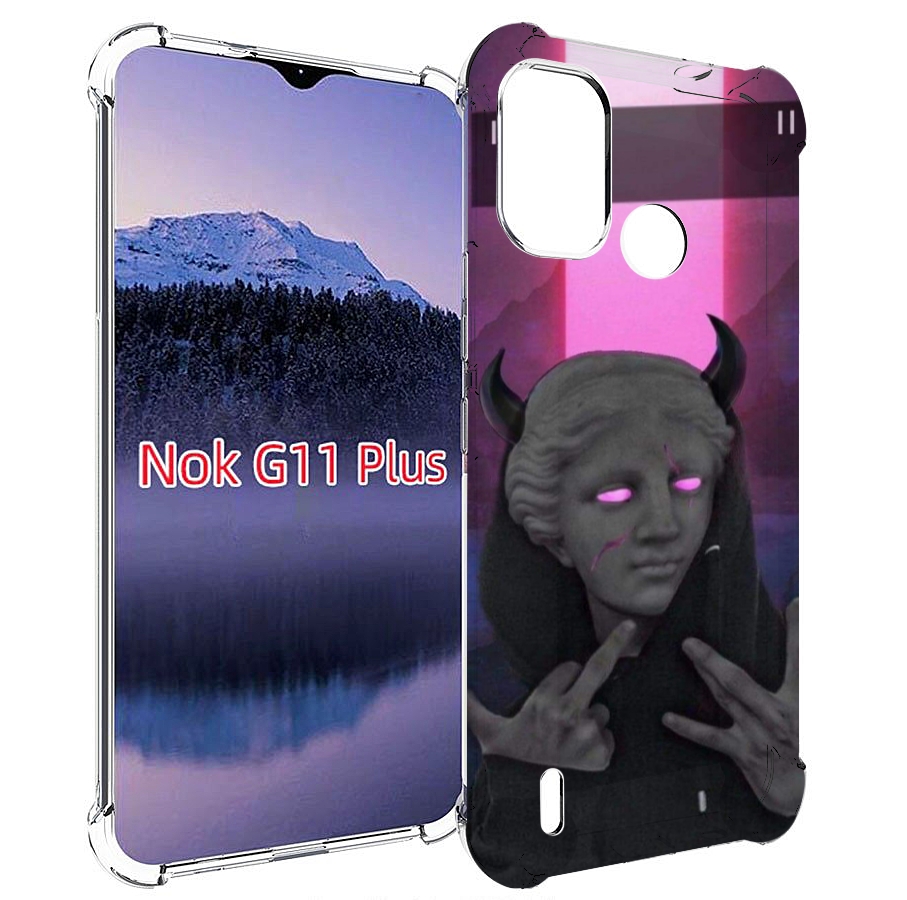 

Чехол MyPads глитч-статуя для Nokia G11 Plus, Прозрачный, Tocco