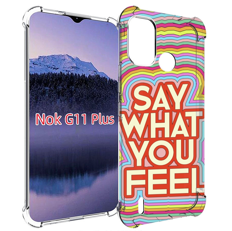 

Чехол MyPads говори то что чувствуешь для Nokia G11 Plus, Прозрачный, Tocco