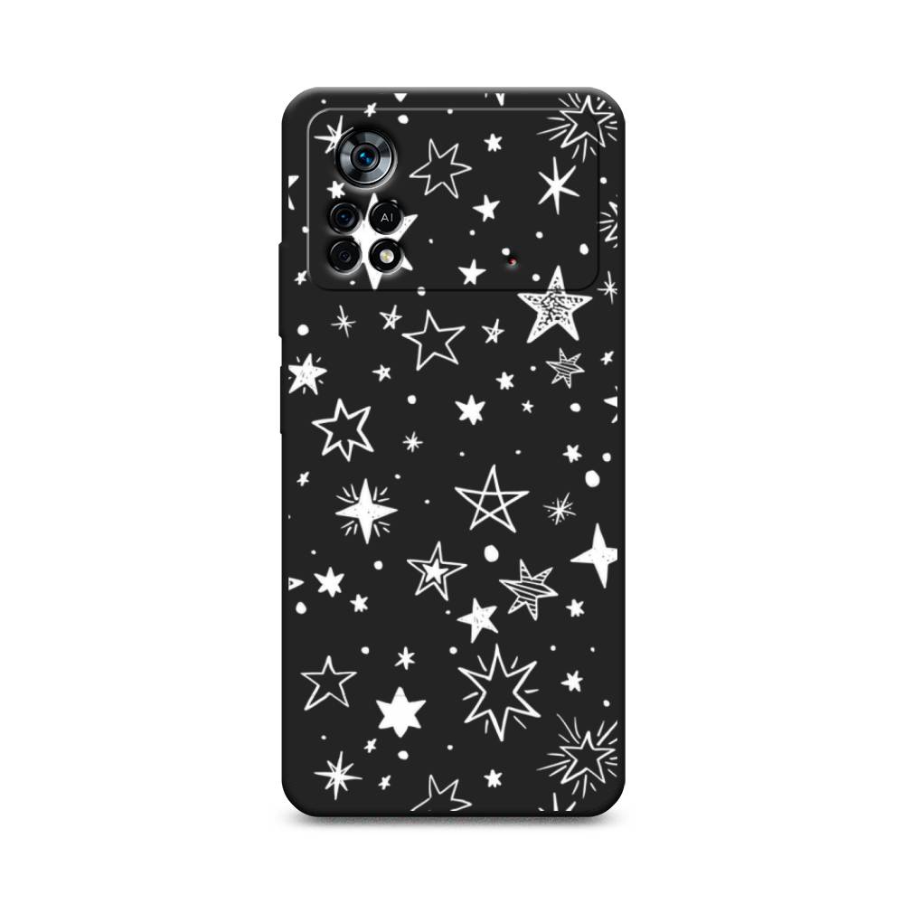 

Чехол Awog на Poco X4 Pro 5G "Звездочки графика белая", Разноцветный, 313152-1