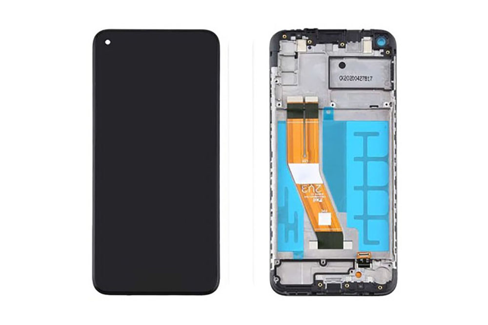 

Дисплей для Samsung SM-M115N Galaxy M11 в рамке + тачскрин (черный), SM-M115N