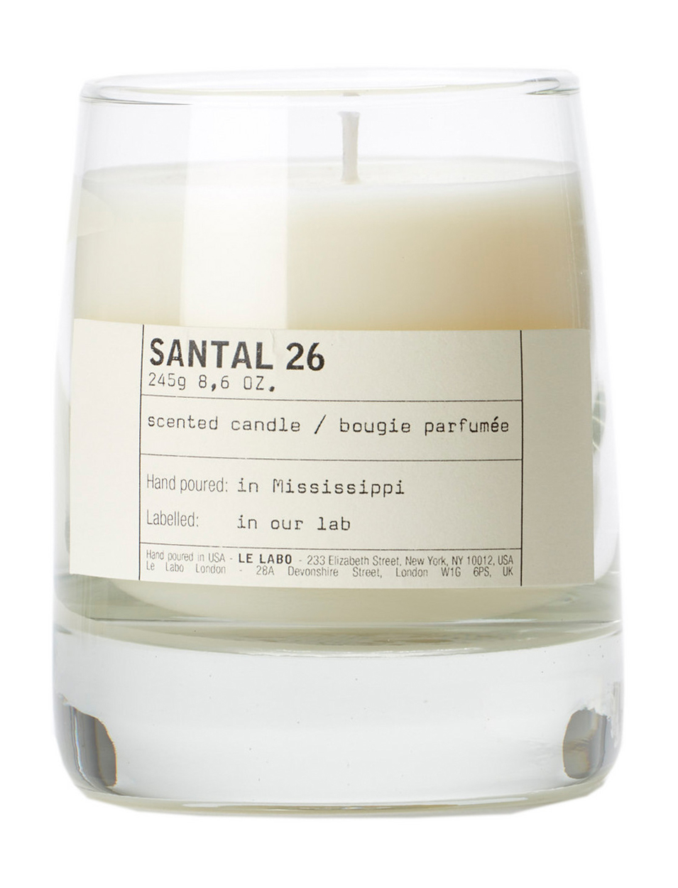 Свечи ароматические LE LABO, Santal 26 Classic Candle 245 г