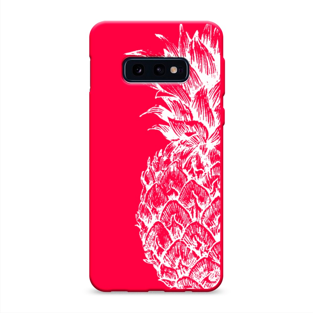 

Чехол Awog на Samsung Galaxy S10E "Ананас графика белая", Разноцветный, 27253-1