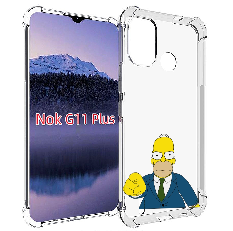 

Чехол MyPads гомер-злой для Nokia G11 Plus, Прозрачный, Tocco