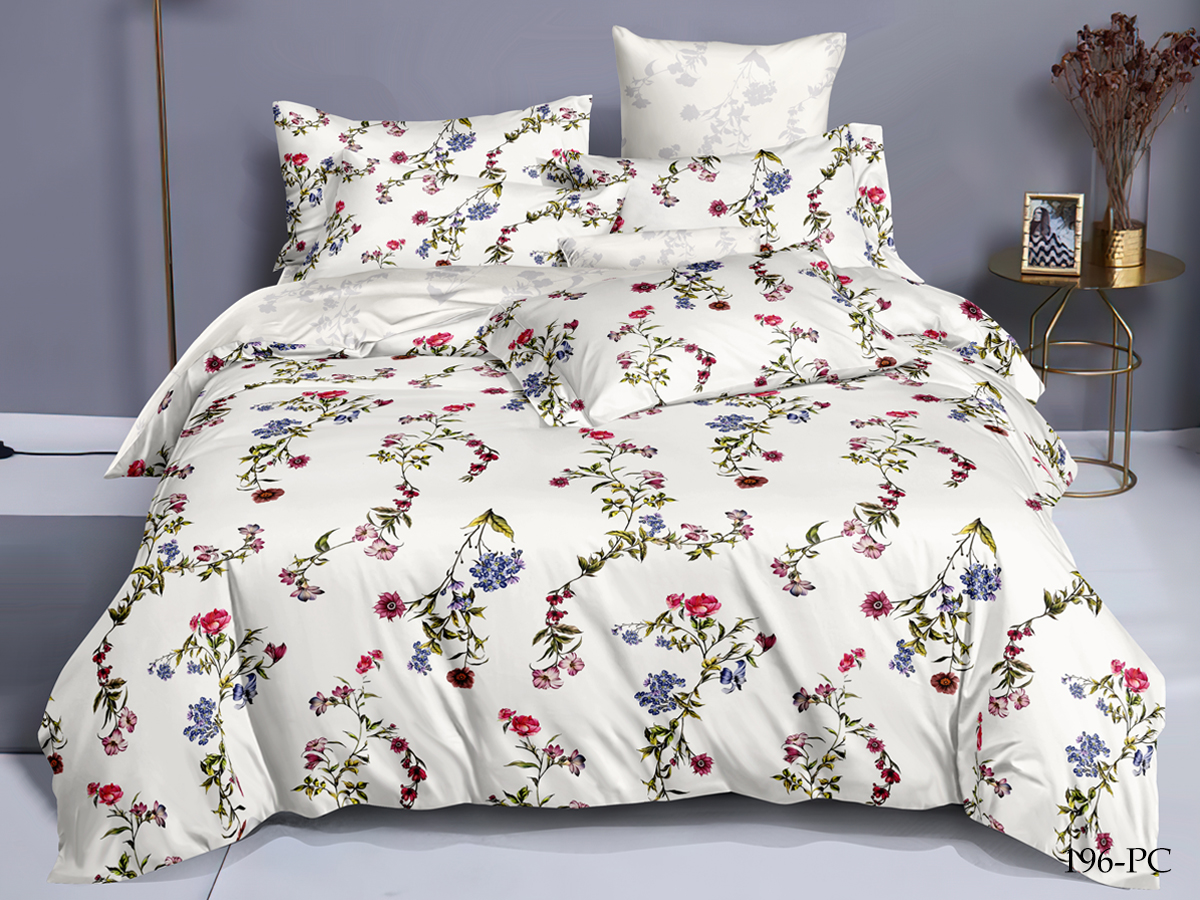 

Постельное белье семейное дуэт Cleo Pure Cotton 4 наволочки70х70 и 50х70, 2 пододеяльника, Pure Cotton