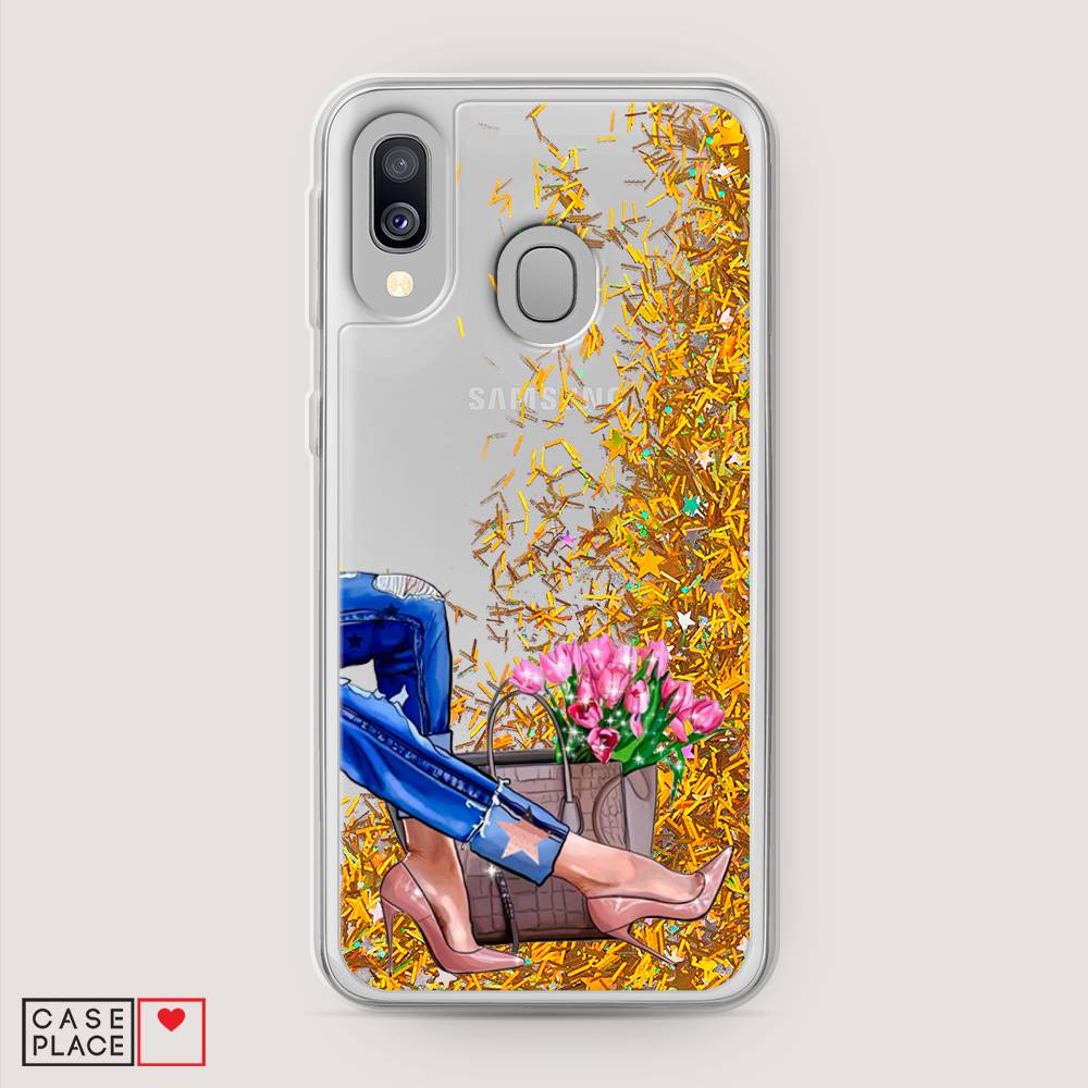 

Чехол Awog на Samsung Galaxy A40 "Каблучки", Разноцветный, 28090-1