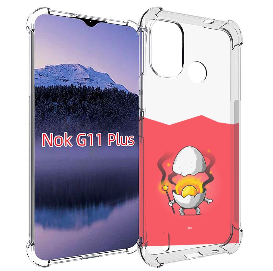

Чехол MyPads горелое яйцо для Nokia G11 Plus, Прозрачный, Tocco