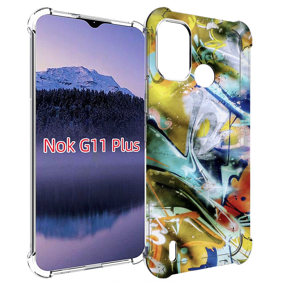 

Чехол MyPads граффити-хаос для Nokia G11 Plus, Прозрачный, Tocco