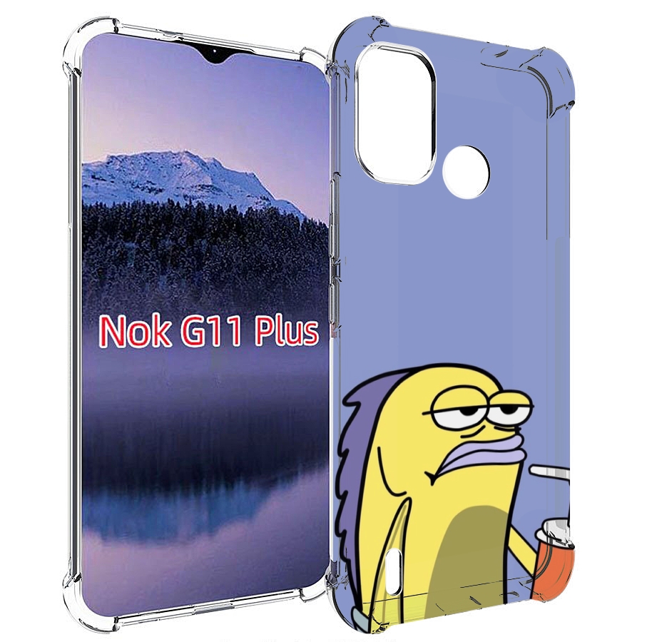 

Чехол MyPads грусная-рыба-из-спанч-боба для Nokia G11 Plus, Прозрачный, Tocco