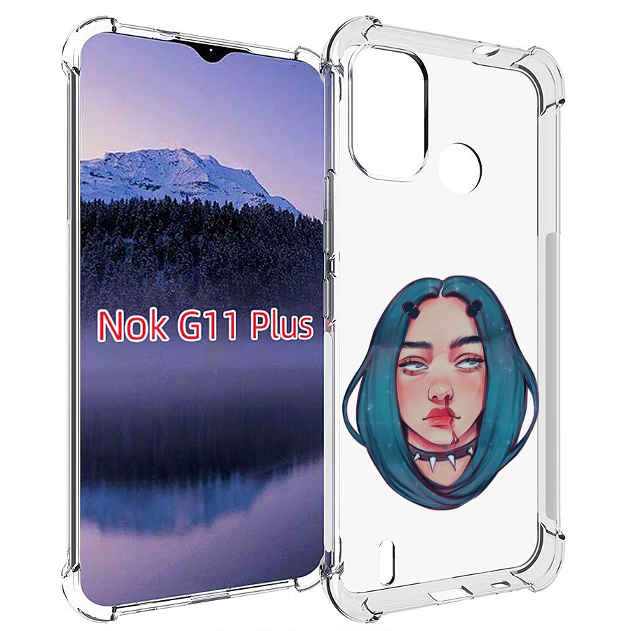 

Чехол MyPads грустная-девушка-с-синими-волосами для Nokia G11 Plus, Прозрачный, Tocco