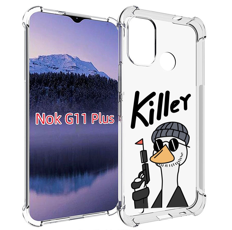 

Чехол MyPads гусь-с-пистолет для Nokia G11 Plus, Прозрачный, Tocco