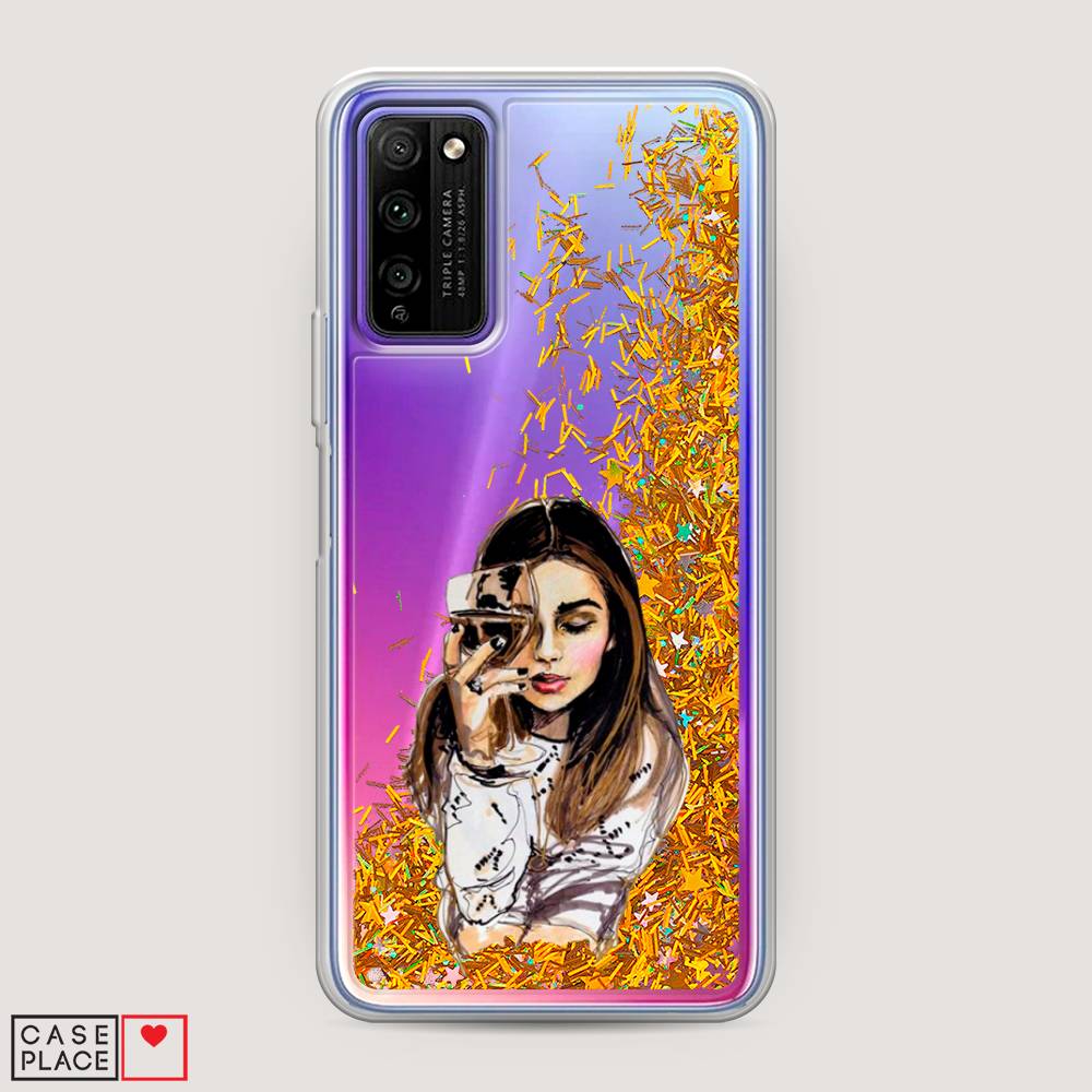 

Чехол Awog "Девушка с бокалом" для Honor 30 Lite