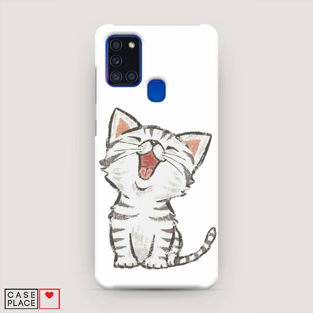 

Пластиковый чехол "Котенок рисованный" на Samsung Galaxy A21s, 2100220-1