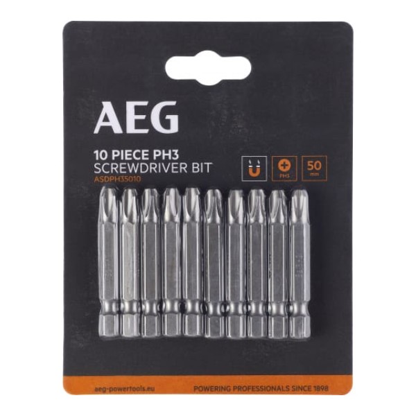 

AEG Биты 10шт.РН3x50mm ASDPH35010 4932479514
