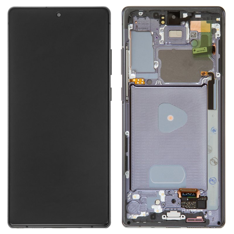 Дисплей для Samsung SM-N980 Galaxy Note 20 в рамке + тачскрин (черный)