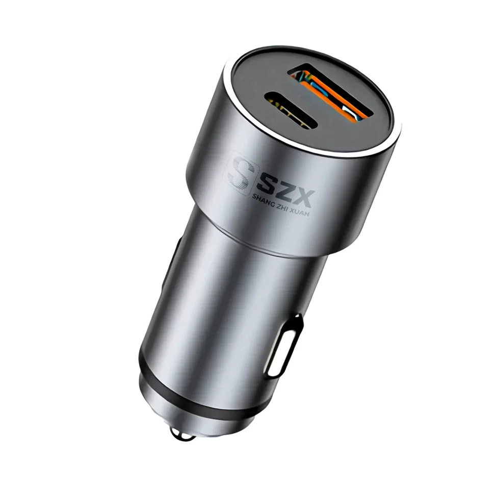 фото Автомобильное зарядное устройство szx fast car charger 20w золотистый