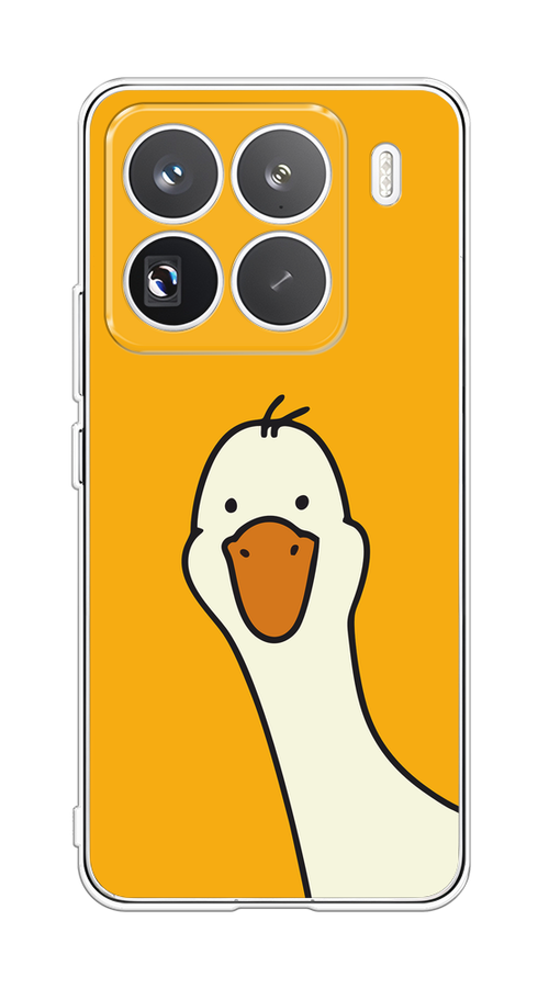 

Чехол на Xiaomi 15 Pro Утка на желтом фоне, Желтый;красный, 323750-1
