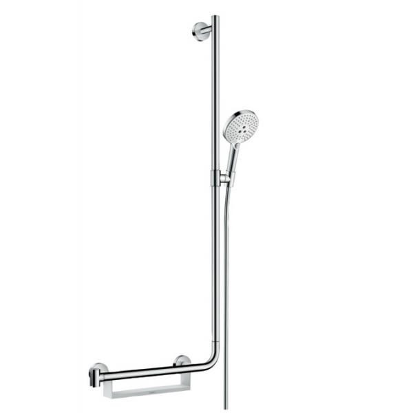 

Душевой набор hansgrohe Raindance Select S 120 3jet со штангой 110 см правосторонний
