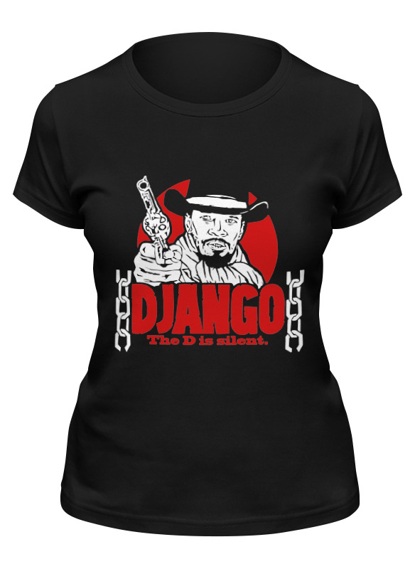 

Футболка женская Printio Джанго (django) черная M, Черный, Джанго (django)