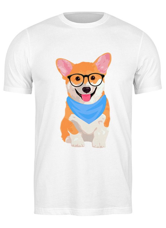 

Футболка мужская Printio Корги белая XL, Белый, Корги