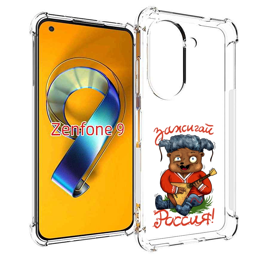 

Чехол MyPads Зажигай Россия для Asus Zenfone 9 (AI2202), Прозрачный, Tocco