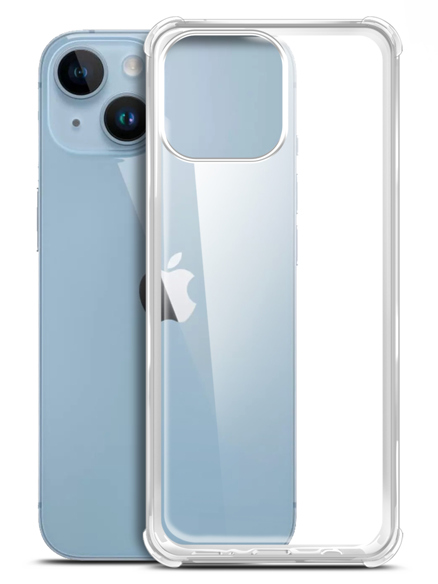

Чехол Brozo на Apple iPhone 14 Plus с защитой углов, прозрачный, Apple iPhone 14 Plus